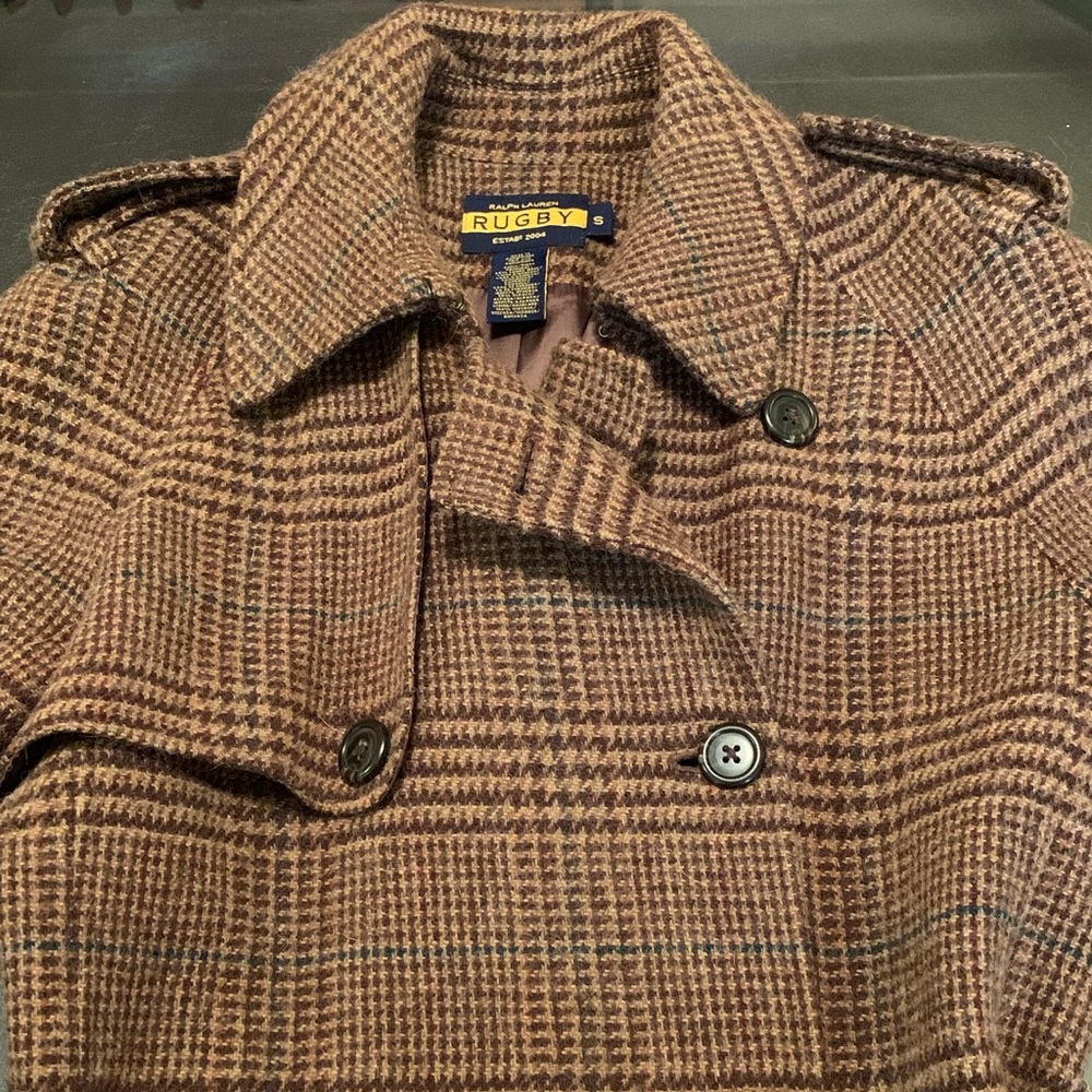 Ralph Lauren Rugby Sz Small DB Coat Wool & Alpaca - Picture 6 of 8